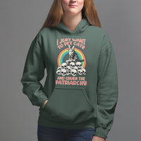 Feminist Hoodie I Just Want To Pet Cats and Crush The Patriarchy - Wonder Print Shop
