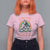 Feminist T Shirt For Women I Just Want To Pet Cats and Crush The Patriarchy - Wonder Print Shop