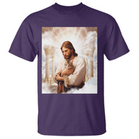 Jesus Hugs Cats Paradise Funny Christian Cat Lover T Shirt - Wonder Print Shop