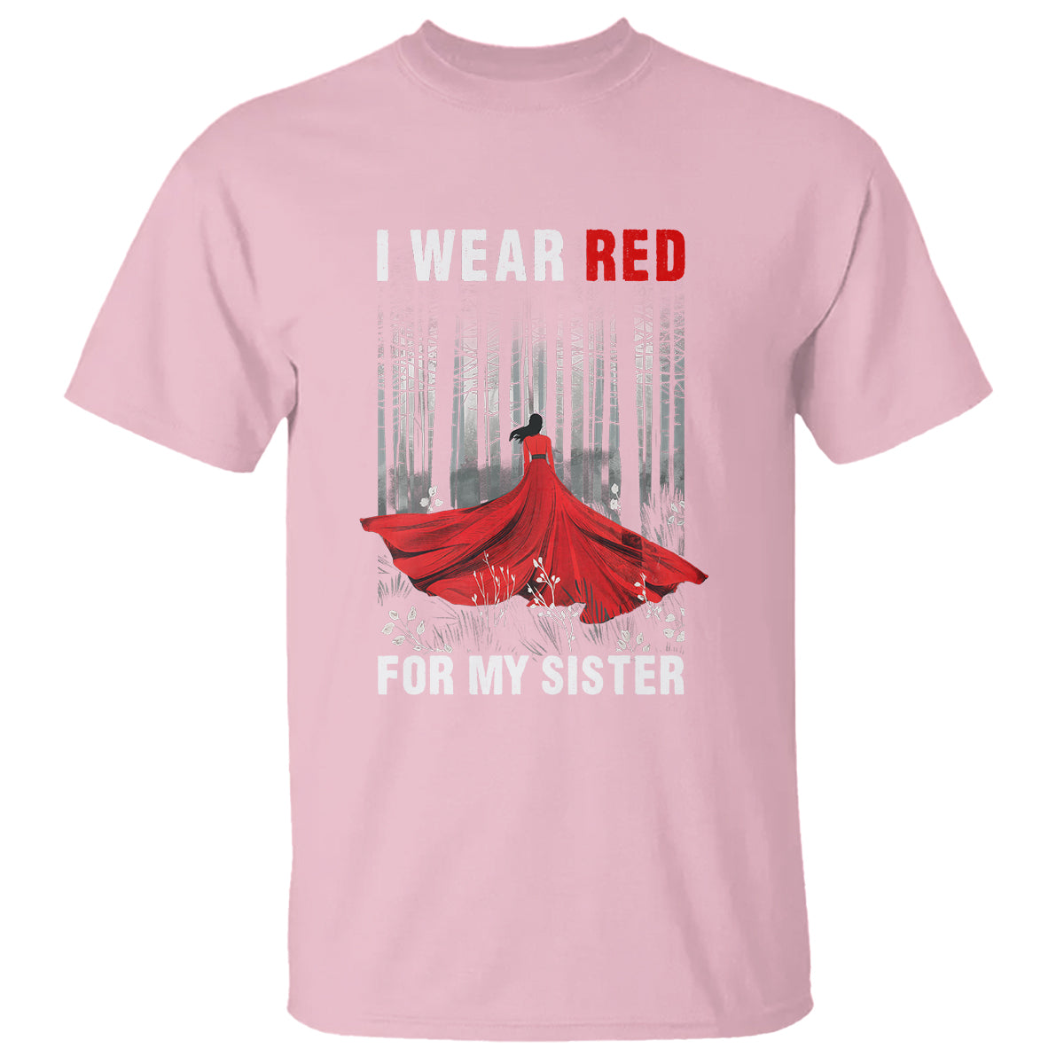 MMIW T Shirt I Wear Red For My Sister Native American - Wonder Print Shop