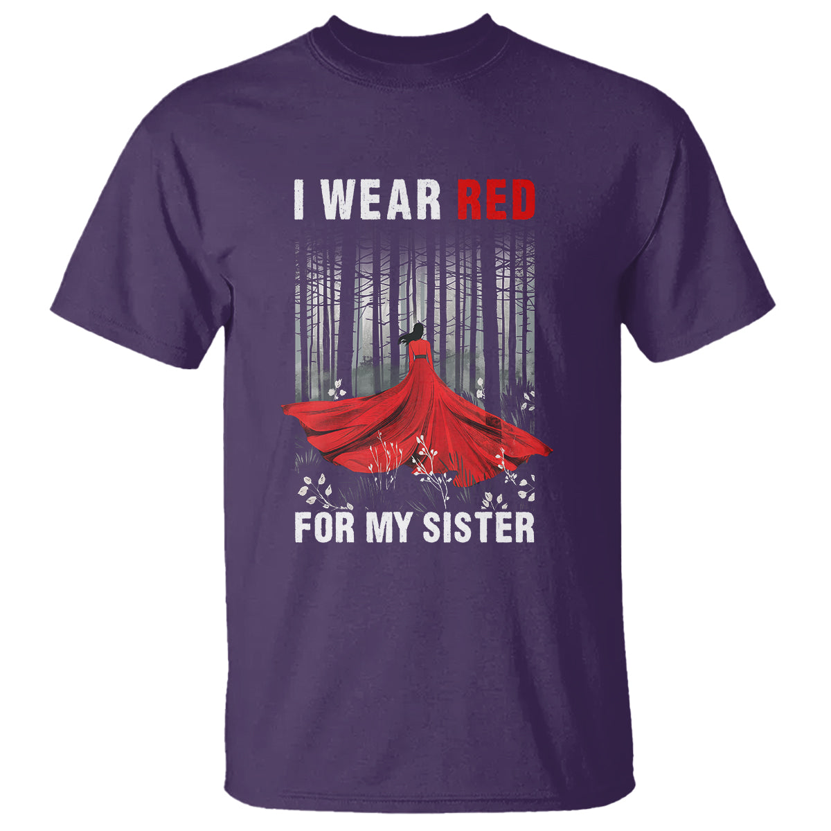 MMIW T Shirt I Wear Red For My Sister Native American - Wonder Print Shop