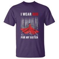 MMIW T Shirt I Wear Red For My Sister Native American - Wonder Print Shop
