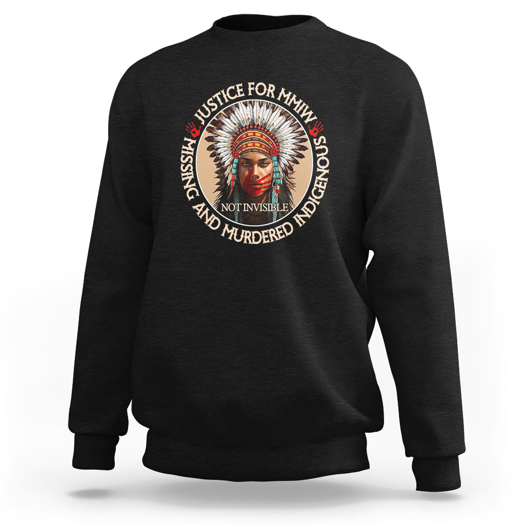 MMIW Sweatshirt Justice For Missing Murdered Indigenous Women Girl - Wonder Print Shop
