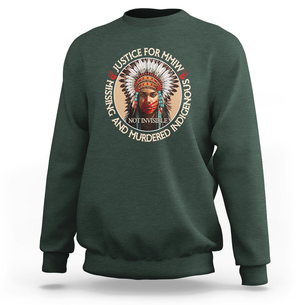 MMIW Sweatshirt Justice For Missing Murdered Indigenous Women Girl - Wonder Print Shop