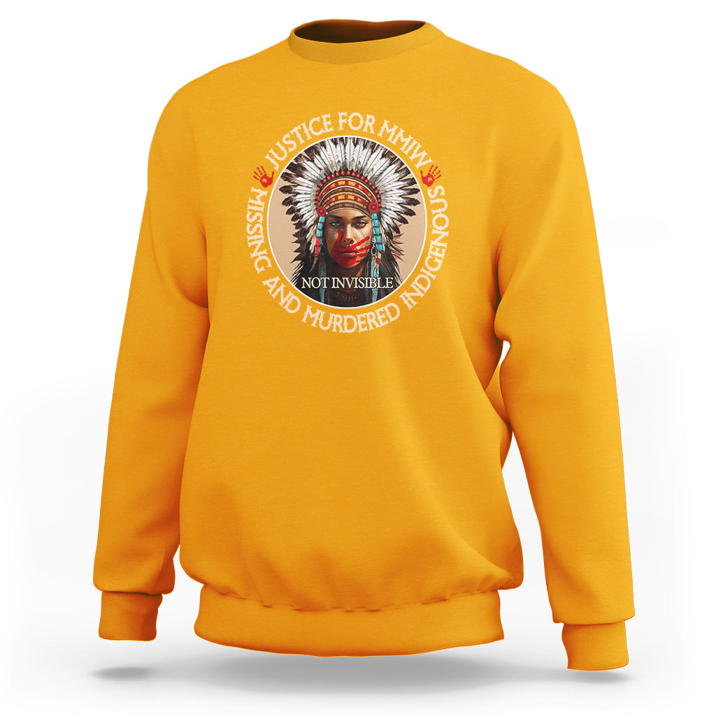 MMIW Sweatshirt Justice For Missing Murdered Indigenous Women Girl - Wonder Print Shop