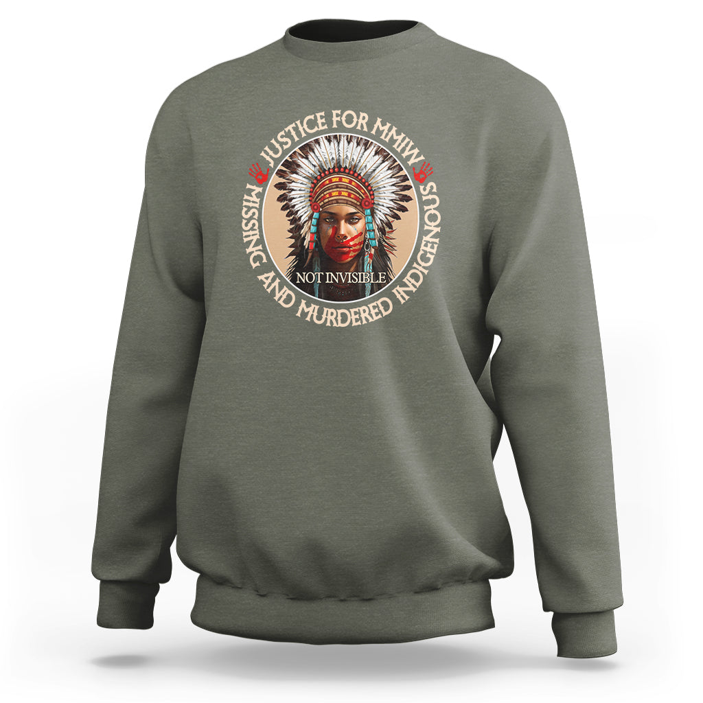 MMIW Sweatshirt Justice For Missing Murdered Indigenous Women Girl - Wonder Print Shop