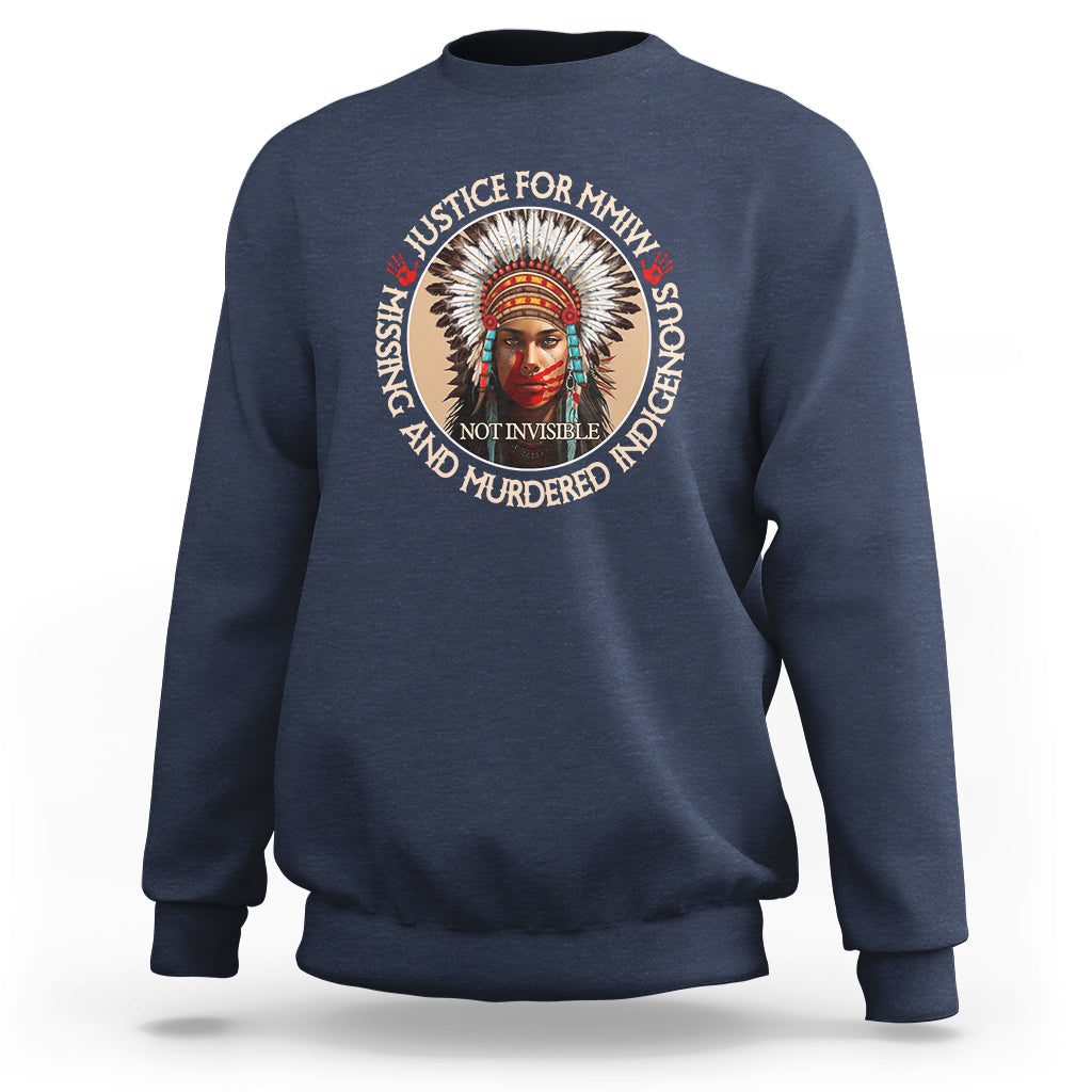 MMIW Sweatshirt Justice For Missing Murdered Indigenous Women Girl - Wonder Print Shop