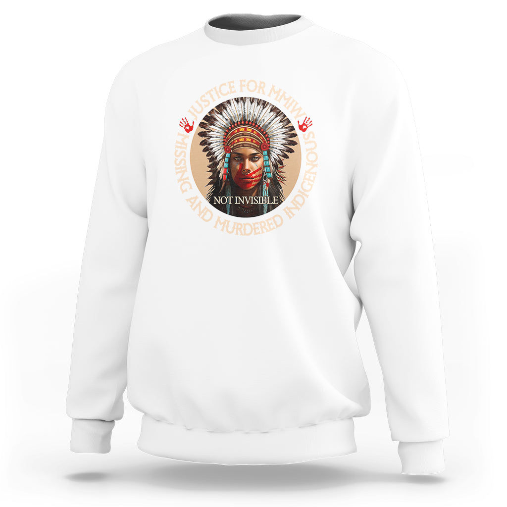 MMIW Sweatshirt Justice For Missing Murdered Indigenous Women Girl - Wonder Print Shop