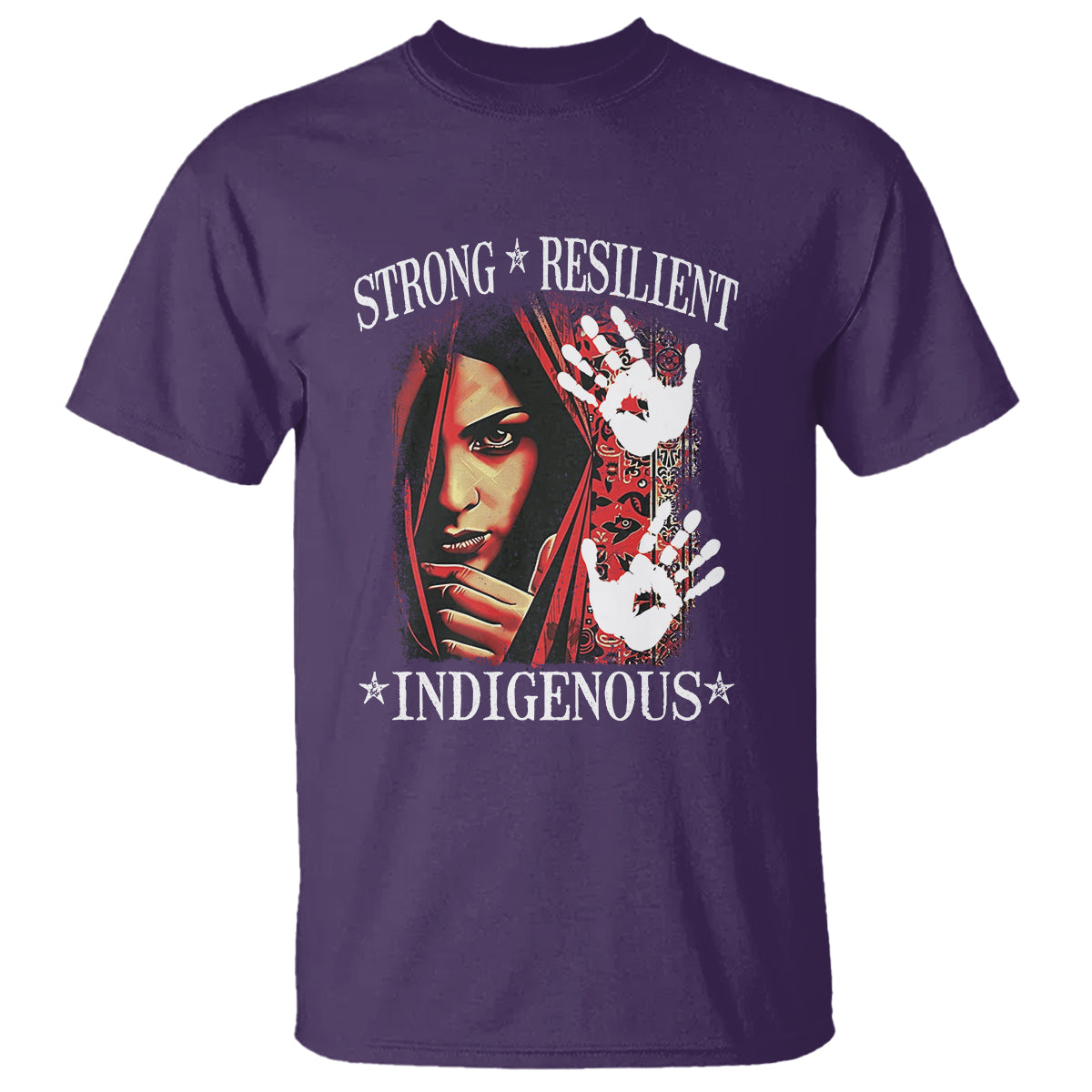 MMIW T Shirt Strong Resilient Indigenous Women Native American - Wonder Print Shop