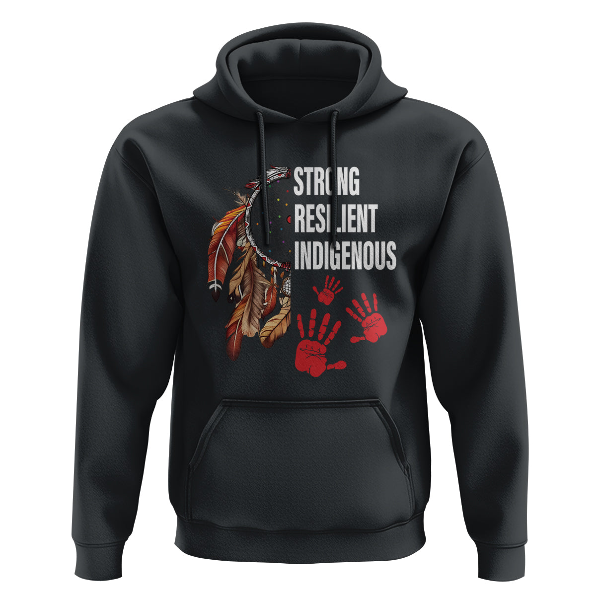 MMIW Hoodie Strong Resilient Indigenous Women Native American - Wonder Print Shop