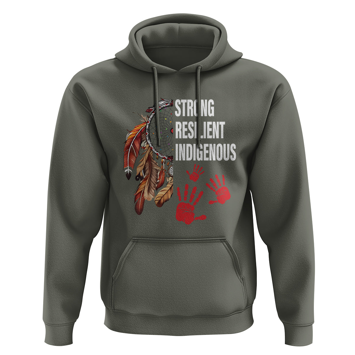 MMIW Hoodie Strong Resilient Indigenous Women Native American - Wonder Print Shop
