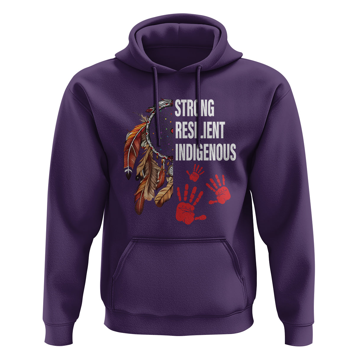 MMIW Hoodie Strong Resilient Indigenous Women Native American - Wonder Print Shop