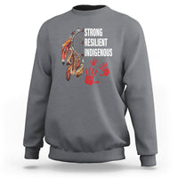 MMIW Sweatshirt Strong Resilient Indigenous Women Native American - Wonder Print Shop