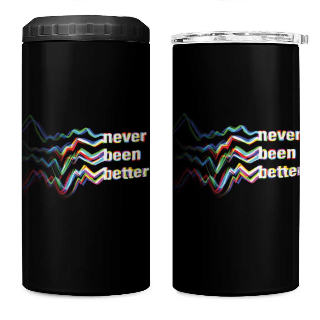 Mental Health 4 in 1 Can Cooler Tumbler Existential Dread Never Been Better Vaporwave Typography Aesthetic