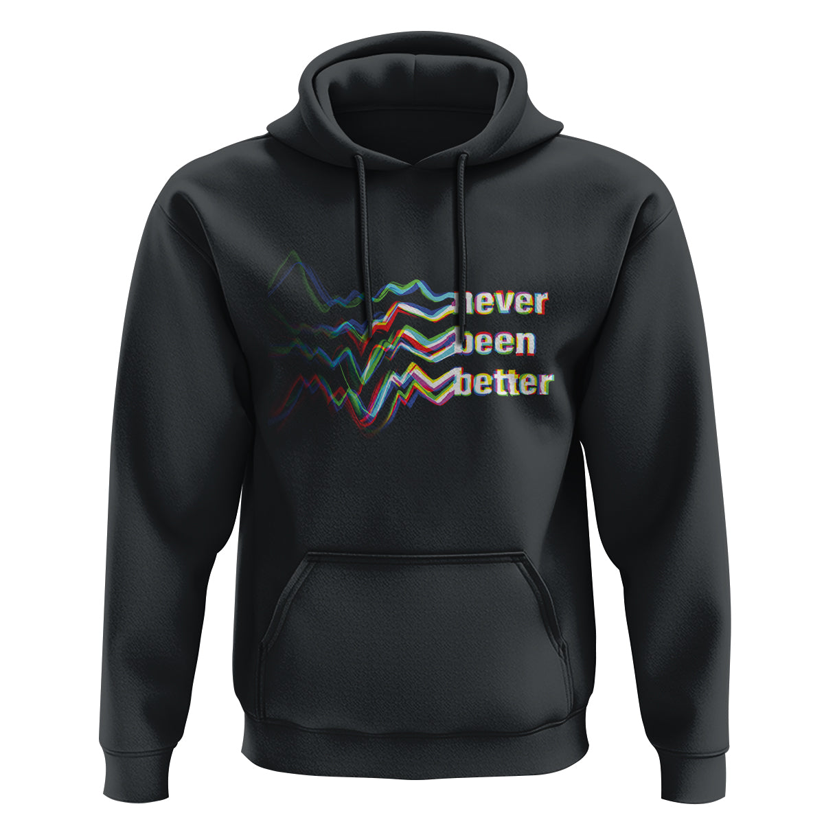 Mental Health Hoodie Existential Dread Never Been Better Vaporwave Typography Aesthetic - Wonder Print Shop