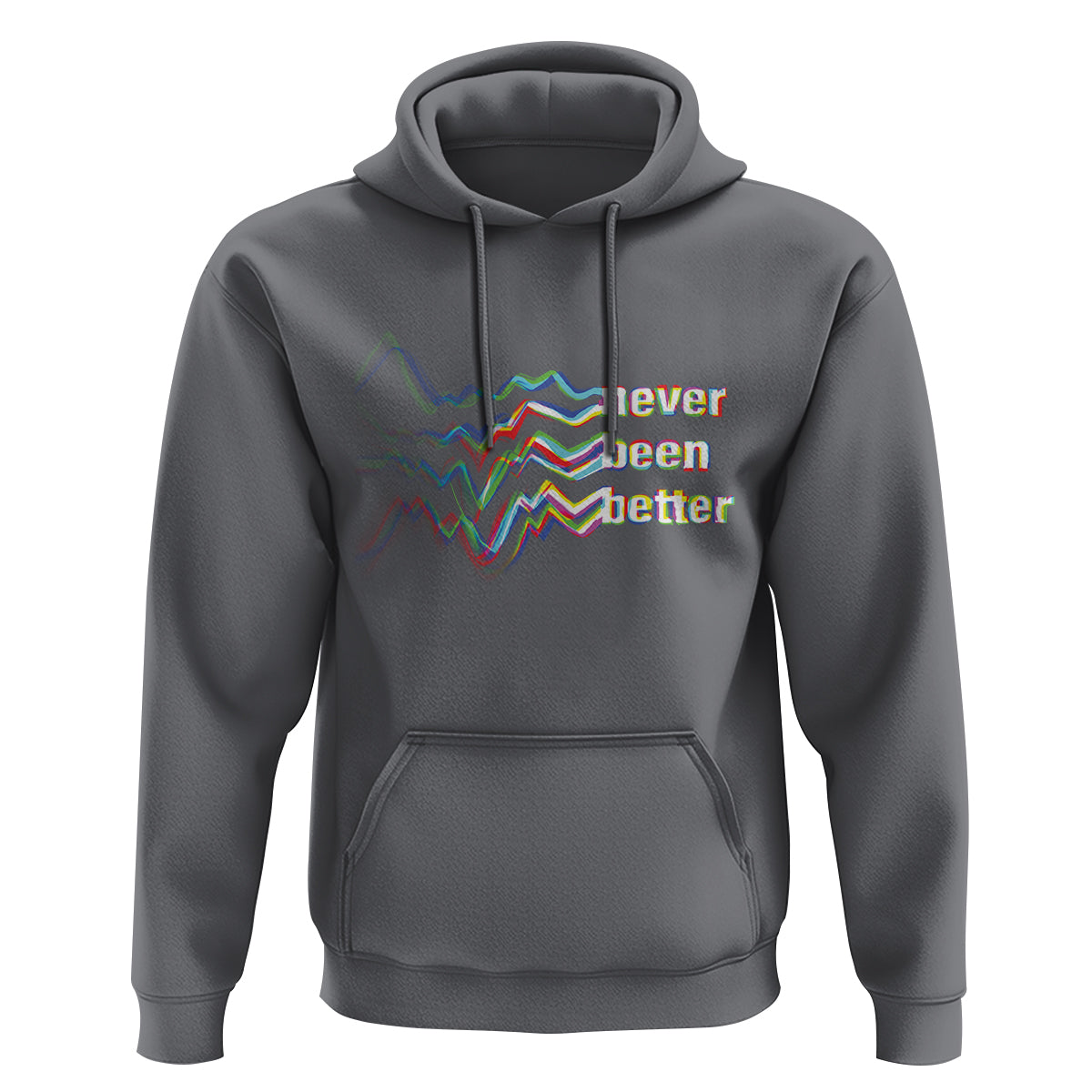 Mental Health Hoodie Existential Dread Never Been Better Vaporwave Typography Aesthetic - Wonder Print Shop