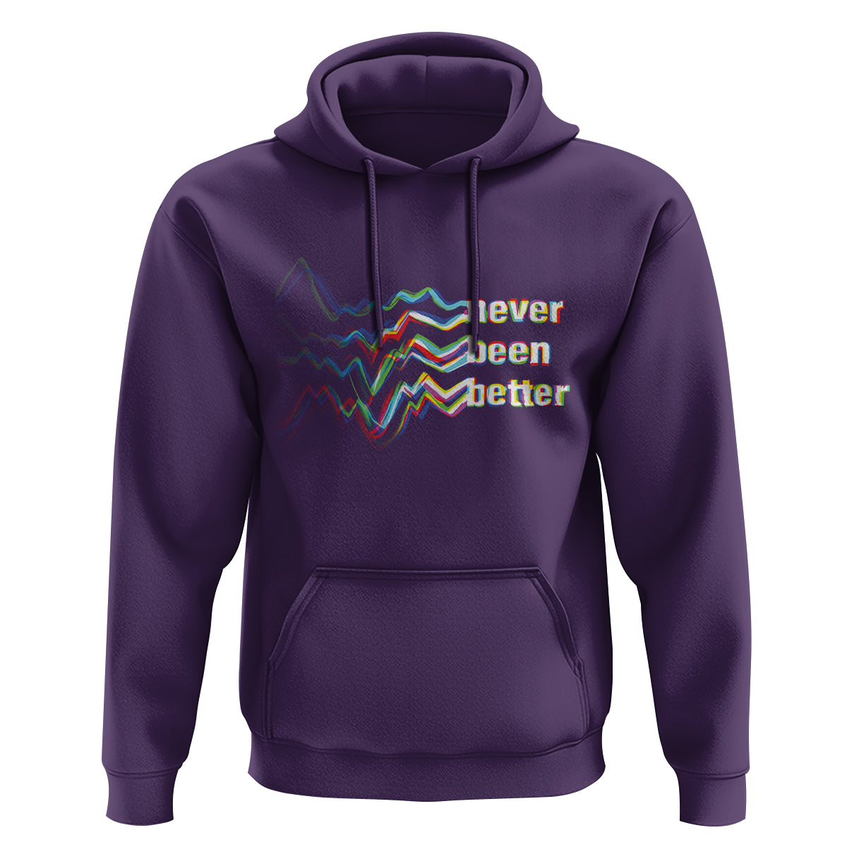 Mental Health Hoodie Existential Dread Never Been Better Vaporwave Typography Aesthetic - Wonder Print Shop