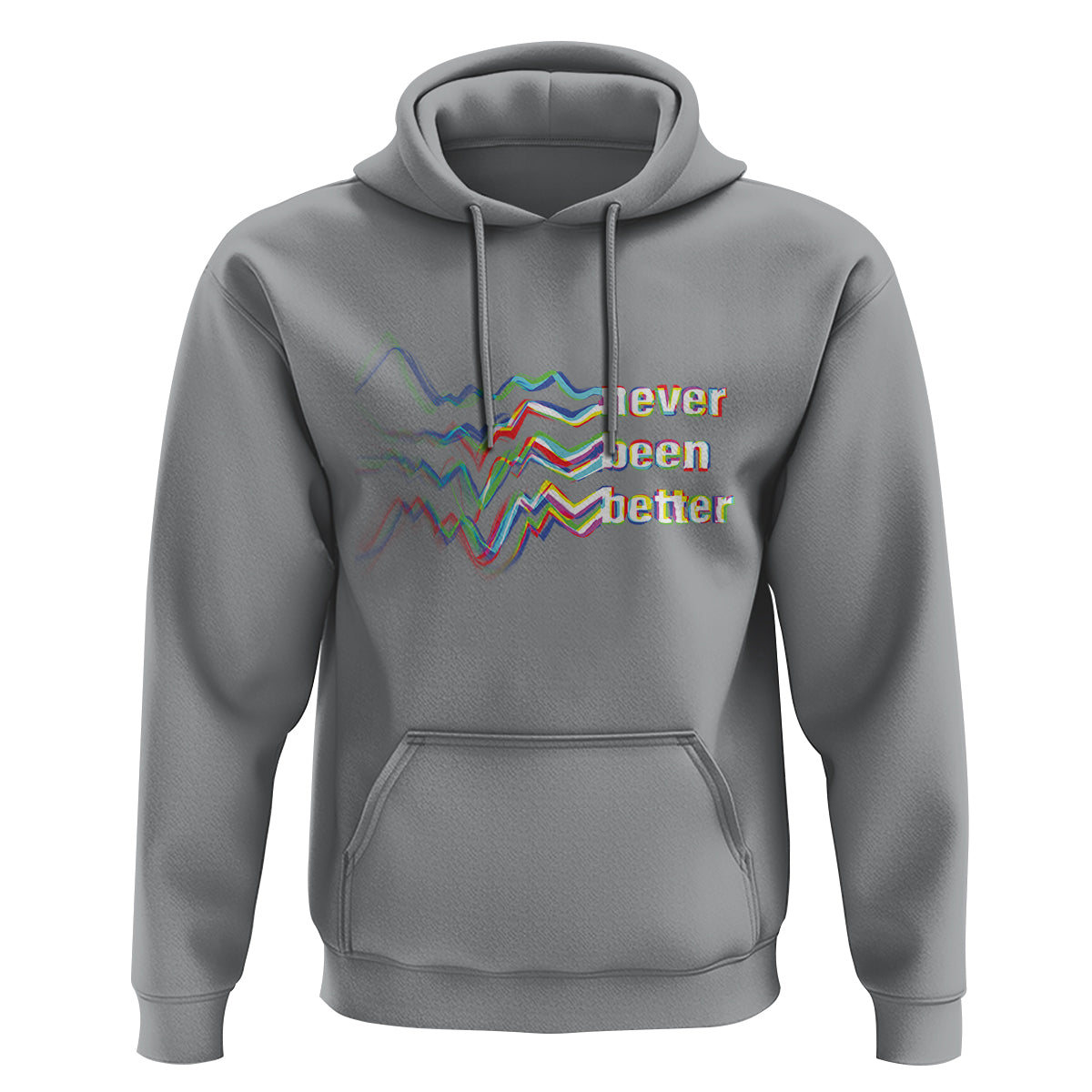 Mental Health Hoodie Existential Dread Never Been Better Vaporwave Typography Aesthetic - Wonder Print Shop