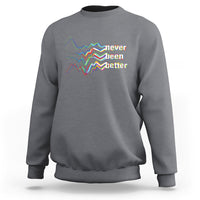 Mental Health Sweatshirt Existential Dread Never Been Better Vaporwave Typography Aesthetic - Wonder Print Shop