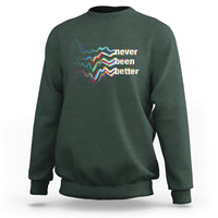 Mental Health Sweatshirt Existential Dread Never Been Better Vaporwave Typography Aesthetic - Wonder Print Shop