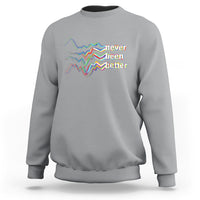 Mental Health Sweatshirt Existential Dread Never Been Better Vaporwave Typography Aesthetic - Wonder Print Shop