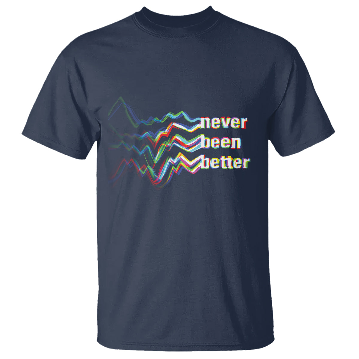 Mental Health T Shirt Existential Dread Never Been Better Vaporwave Typography Aesthetic - Wonder Print Shop