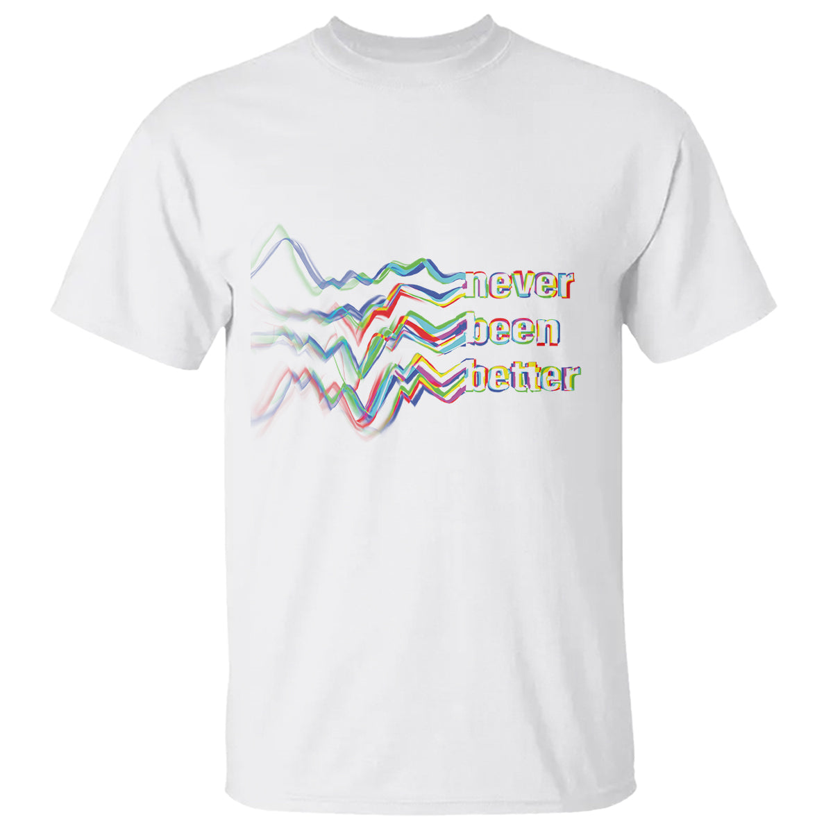 Mental Health T Shirt Existential Dread Never Been Better Vaporwave Typography Aesthetic - Wonder Print Shop