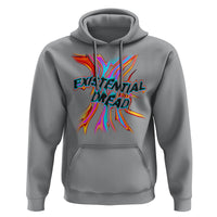 Mental Health Hoodie Existential Dread Liquid Melting Typography - Wonder Print Shop