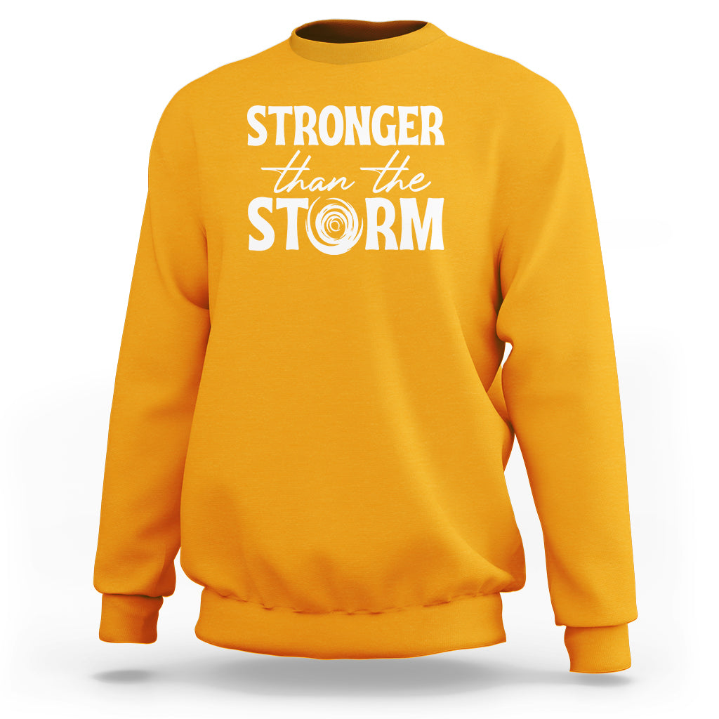 Mental Health Awareness Sweatshirt Stronger Than The Storm Warrior - Wonder Print Shop