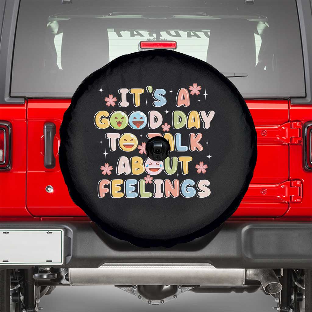 Mental Health Awareness Spare Tire Cover It's Good Day to Talk About Feelings Counselor Therapist
