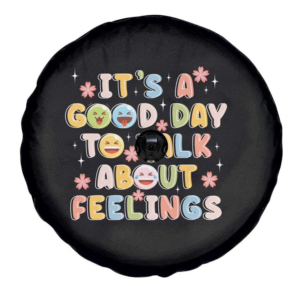 Mental Health Awareness Spare Tire Cover It's Good Day to Talk About Feelings Counselor Therapist
