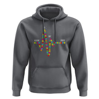 Mental Health Hoodie Healing Is Not Linear Emotion Faces - Wonder Print Shop