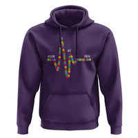 Mental Health Hoodie Healing Is Not Linear Emotion Faces - Wonder Print Shop