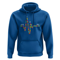 Mental Health Hoodie Healing Is Not Linear Emotion Faces - Wonder Print Shop