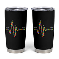 Mental Health Tumbler Cup Healing Is Not Linear Emotion Faces