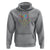 Mental Health Hoodie Be Kind To Your Mind Self Care Rainbow Skeleton - Wonder Print Shop