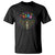 Mental Health T Shirt Be Kind To Your Mind Self Care Rainbow Skeleton - Wonder Print Shop