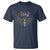 Mental Health T Shirt Be Kind To Your Mind Self Care Rainbow Skeleton - Wonder Print Shop