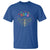 Mental Health T Shirt Be Kind To Your Mind Self Care Rainbow Skeleton - Wonder Print Shop