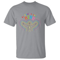 Mental Health T Shirt Be Kind To Your Mind Self Care Rainbow Skeleton - Wonder Print Shop