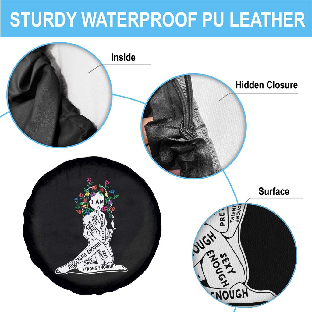 Mental Health Spare Tire Cover I Am Strong Good Beautiful Bright Talented Successful Enough