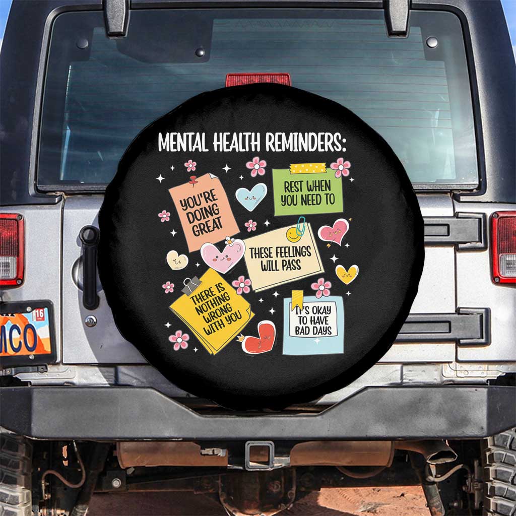 Mental Health Reminders Motivation Spare Tire Cover