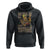Mental Health Hoodie Mentally Ill But Totally Chill Skeleton Drinking Coffee - Wonder Print Shop