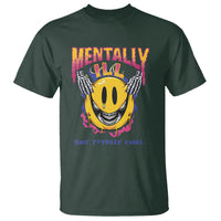 Mental Health T Shirt Mentally Ill But Totally Chill Emotion Faces - Wonder Print Shop