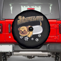 Mental Health Dog Lover Spare Tire Cover Antidepressants Dog Puppy Pill