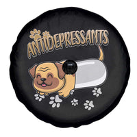 Mental Health Dog Lover Spare Tire Cover Antidepressants Dog Puppy Pill