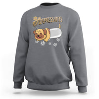 Mental Health Dog Lover Sweatshirt Antidepressants Dog Puppy Pill - Wonder Print Shop