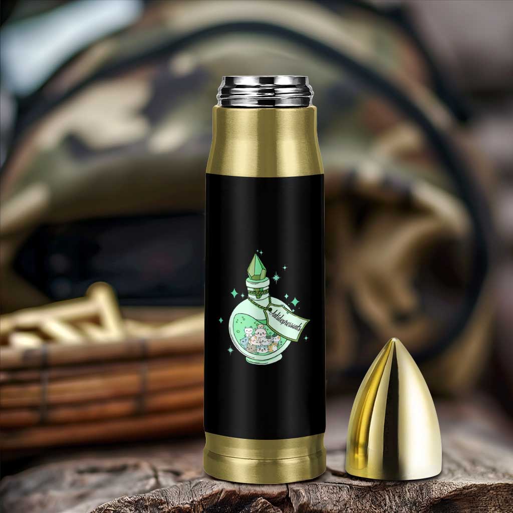Mental Health Cat Lover Bullet Tumbler Antidepressants Cat Cute Pill