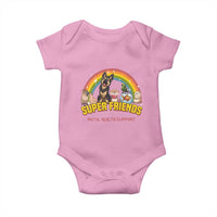Mental Health Support Baby Onesie Super Friends Cute Animals Dog Cat Capybara Otter