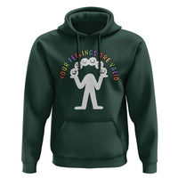 Mental Health Hoodie Your Feelings Are Valid Emotion Faces - Wonder Print Shop